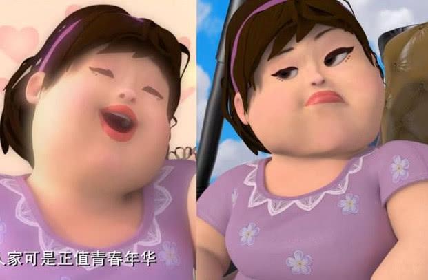 熊出没里面的美女纳雅进不了前三 6位美女变胖子后(6)