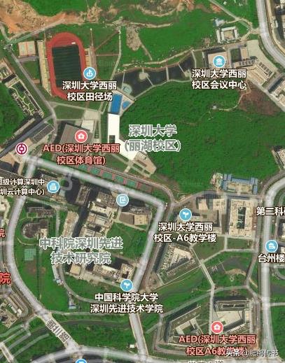 十秒看懂深圳大学地理布局(高清卫星图)